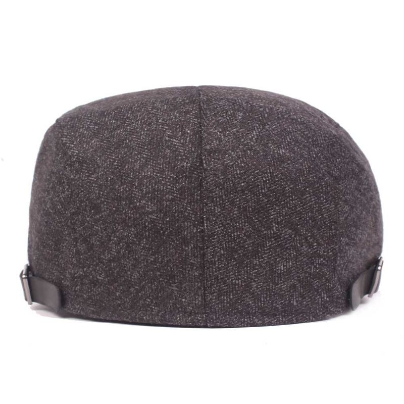 Męskie Damskie Dorywczo Zimowe Ciepłe Zagęścić Regulowane Berety Outdoor Plain Newsboy Caps