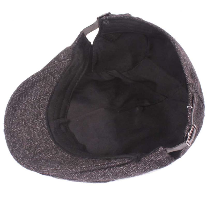 Męskie Damskie Dorywczo Zimowe Ciepłe Zagęścić Regulowane Berety Outdoor Plain Newsboy Caps