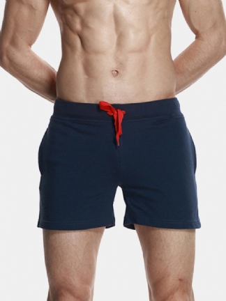 Męskie Dorywczo Szybkoschnące Spodnie Plażowe Bawełniane Sportowe Na Zewnątrz Luźne Szorty