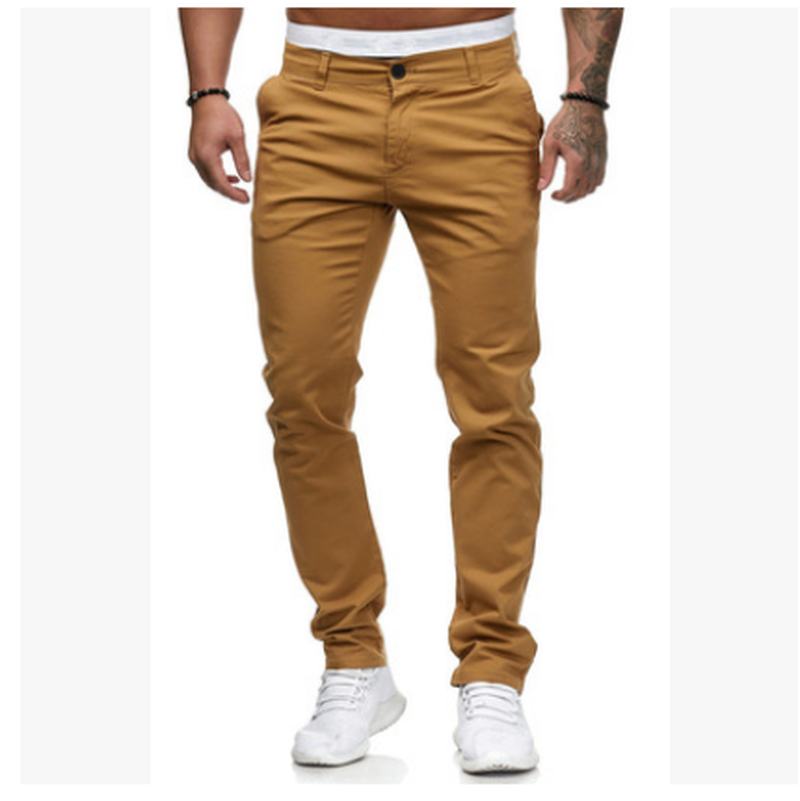 Męskie Kolorowe Spodnie Slim-fit