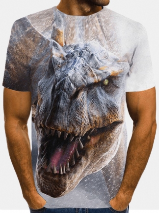 Męskie Koszulki Z Krótkim Rękawem 3d Monster Drukowanie O-neck Na Co Dzień