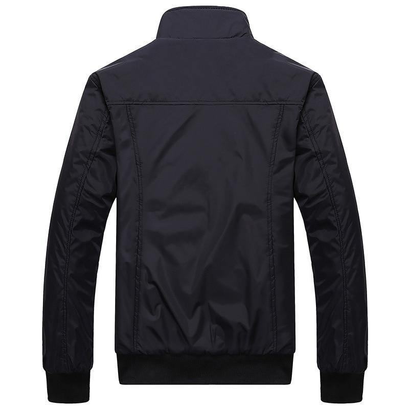 Męskie Kurtki Wiosna Jesień Płaszcze Solid Color Męskie Kurtki Ze Stójką Kurtki Bomber 4xl