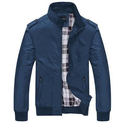 Męskie Kurtki Wiosna Jesień Płaszcze Solid Color Męskie Kurtki Ze Stójką Kurtki Bomber 4xl