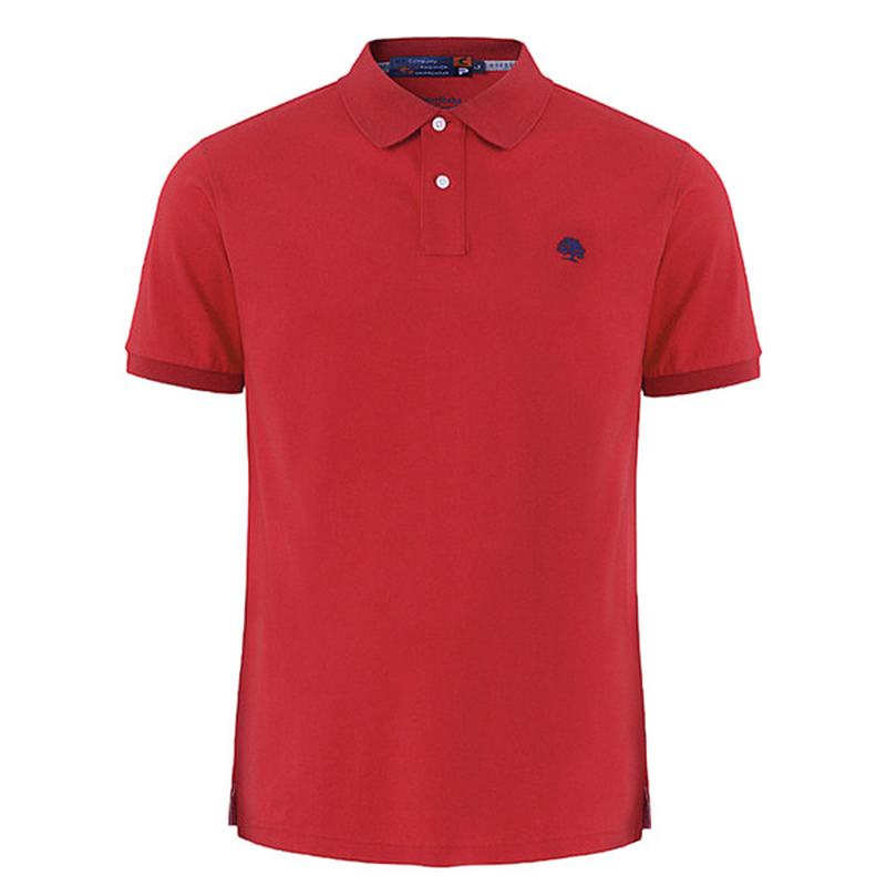 Męskie Lato Plus Rozmiar Pure Color Golf Shirt Turn-down Collar Loose Short Sleeve Tops