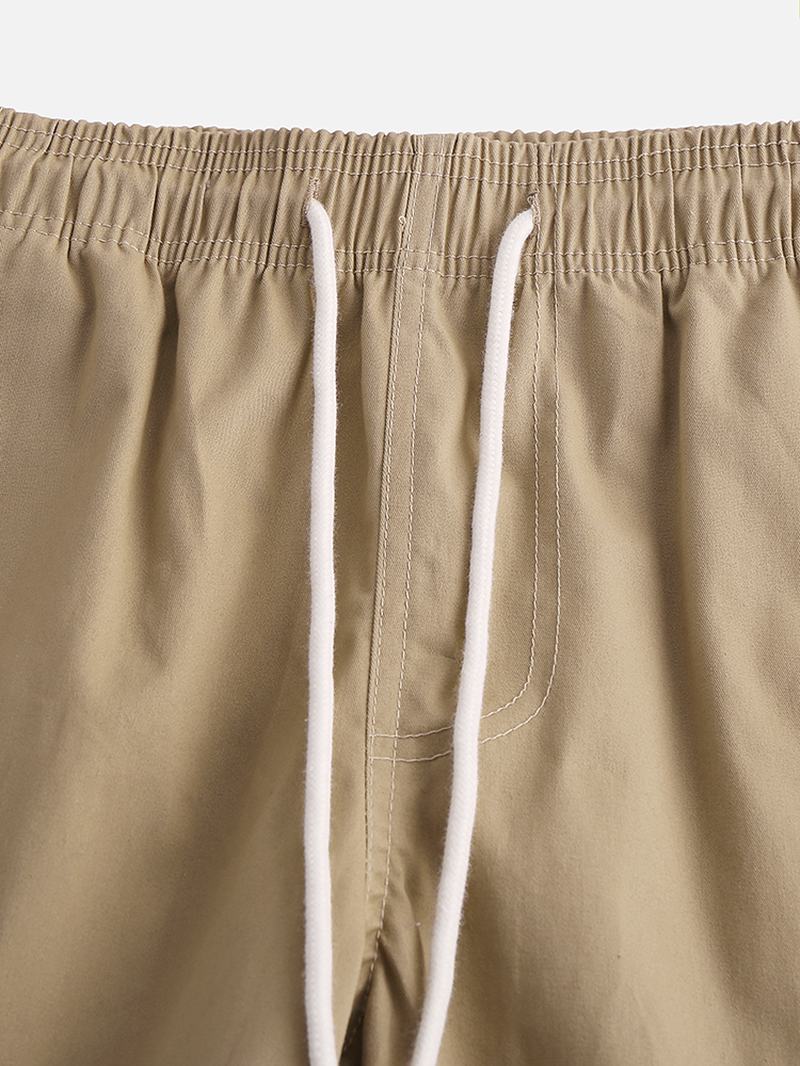 Męskie Letnie Kombinezony Stretch Five Point Casual Cotton Shorts Pants