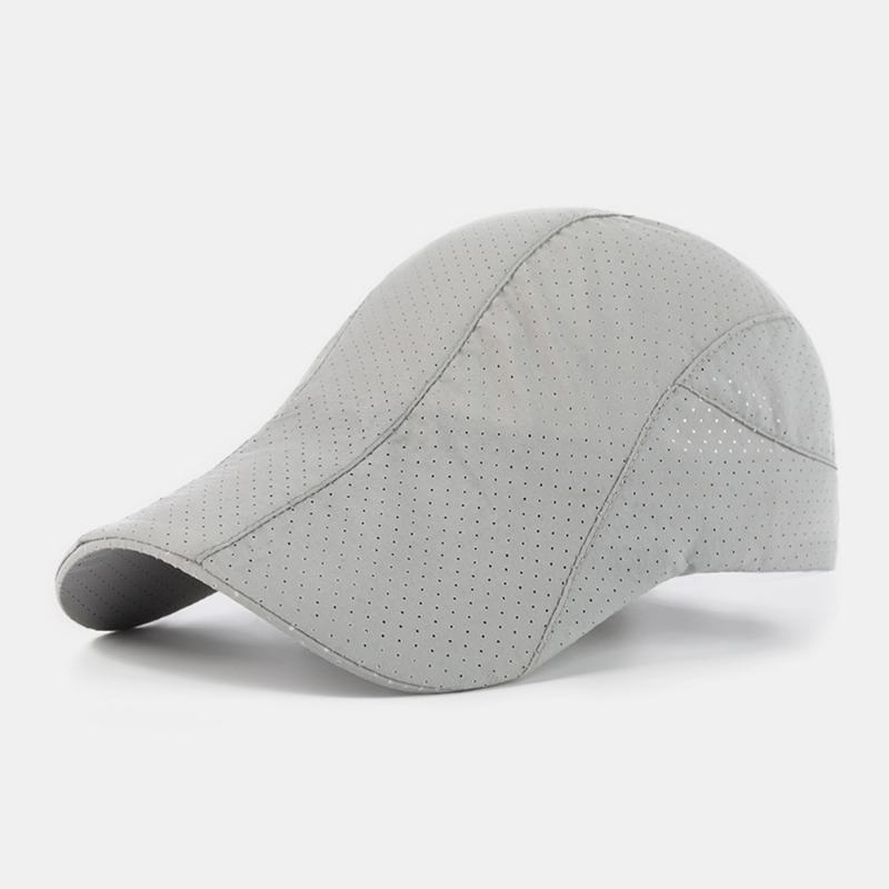 Męskie Mesh Oddychające Berety Cienkie Szwy Moda Casual Sun Hat