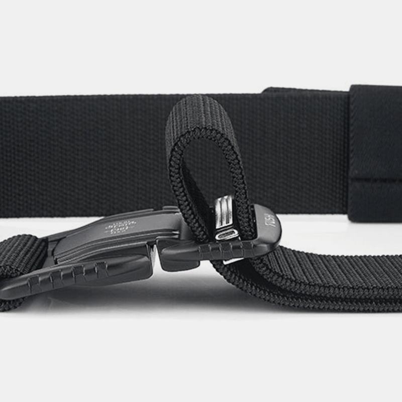 Męskie Nylonowe Plecione 125cm Magnes Quick Release Buckle Wielofunkcyjne Odporne Na Zużycie Outdoor Military Training Pasy Taktyczne