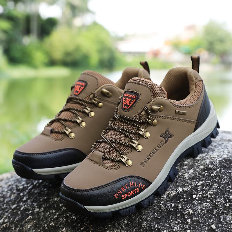 Męskie Oddychające Antypoślizgowe Miękkie Dno Sznurowane Outdoor Casual Sports Shoes