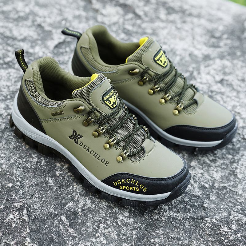 Męskie Oddychające Antypoślizgowe Miękkie Dno Sznurowane Outdoor Casual Sports Shoes