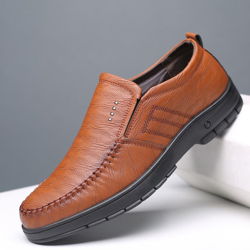 Męskie Oddychające Miękkie Dno Z Mikrofibry Slip On Casual Business Shoes