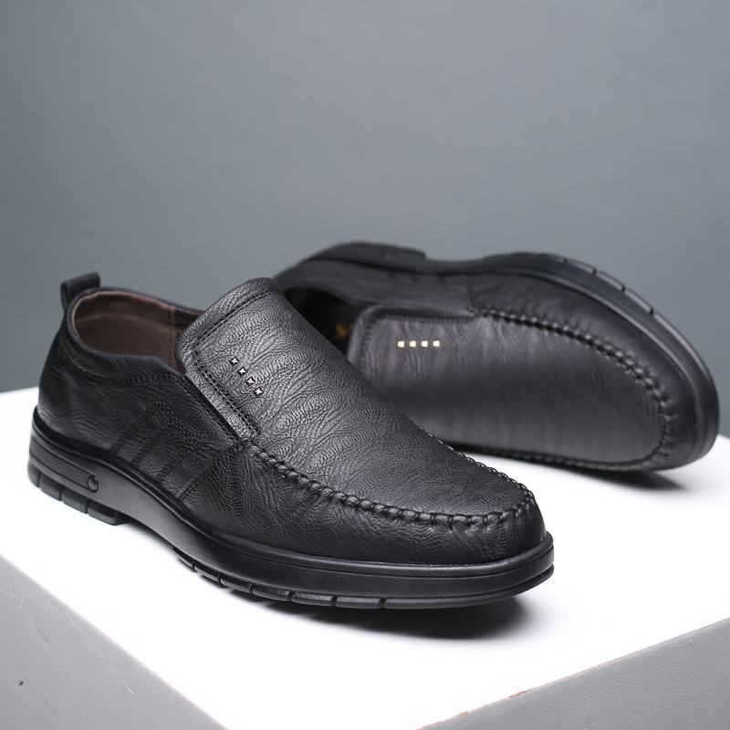 Męskie Oddychające Miękkie Dno Z Mikrofibry Slip On Casual Business Shoes