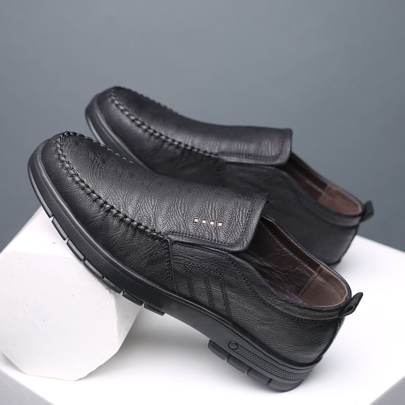 Męskie Oddychające Miękkie Dno Z Mikrofibry Slip On Casual Business Shoes