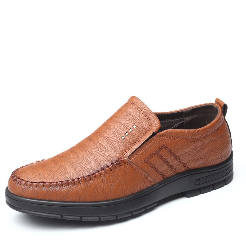 Męskie Oddychające Miękkie Dno Z Mikrofibry Slip On Casual Business Shoes