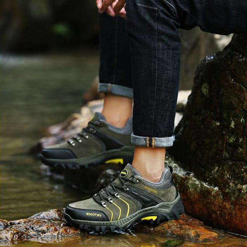 Męskie Oddychające Odporne Na Zużycie Podeszwa Zewnętrzna Buty Sportowe Outdoor Hiking