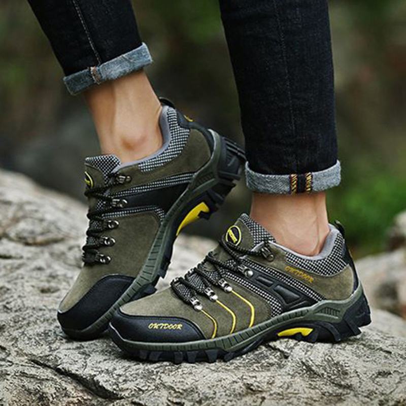 Męskie Oddychające Odporne Na Zużycie Podeszwa Zewnętrzna Buty Sportowe Outdoor Hiking