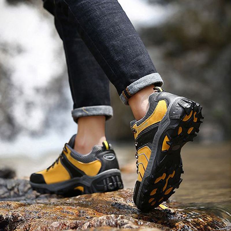 Męskie Oddychające Odporne Na Zużycie Podeszwa Zewnętrzna Buty Sportowe Outdoor Hiking