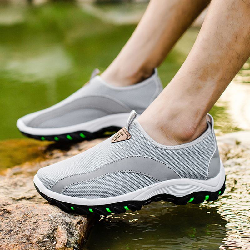 Męskie Oddychające Siatkowe Buty Turystyczne Wspinaczka Outdoor Athletic Shoes