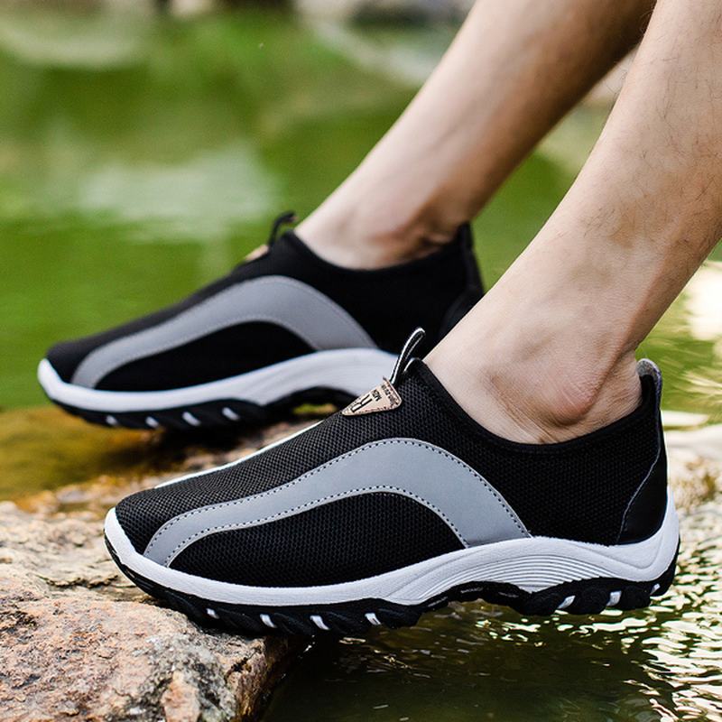 Męskie Oddychające Siatkowe Buty Turystyczne Wspinaczka Outdoor Athletic Shoes