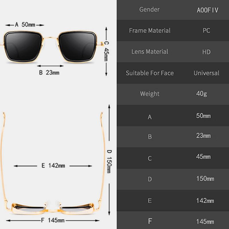 Męskie Okulary Przeciwsłoneczne W Stylu Retro Z Grubymi Krawędziami Z Metalową Ramą Trendowe Okulary Przeciwsłoneczne Do Jazdy Na Zewnątrz