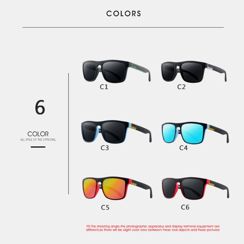 Męskie Okulary Przeciwsłoneczne Z Pełną Kwadratową Ramką Hd Ochrona Przed Promieniowaniem Uv Outdoor Sunshade