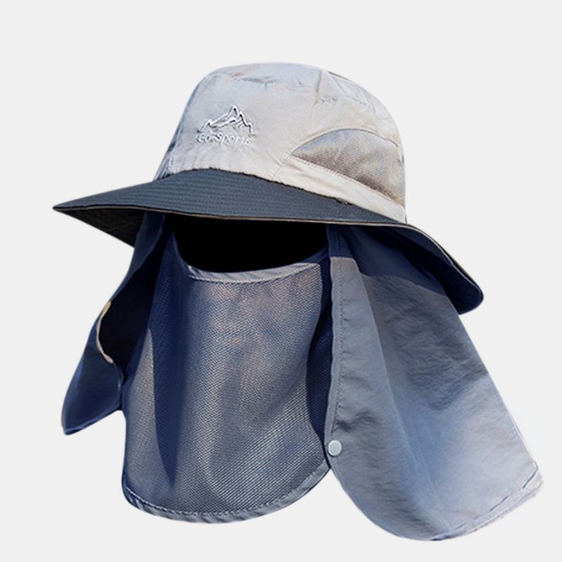 Męskie Outdoor Hinking Hat Letnia Osłona Ochronna Osłona Twarzy Outdoor Fishing Hat