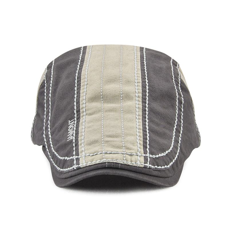 Męskie Paski Bawełna Outdoor Sport Regulowane CZapki Beret