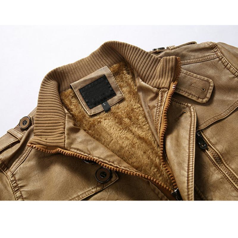 Męskie Paski W Stylu Vintage Płaszcze Z Podszewką Z Polaru Outdoor Thikcened Winter Warm Jacket