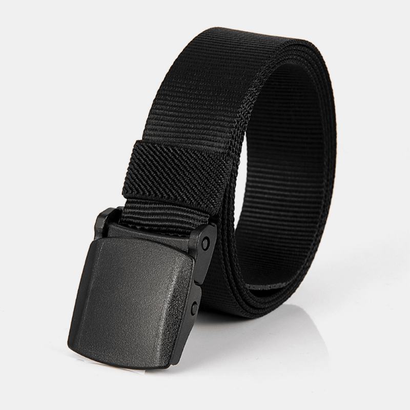 Męskie Płótno Regulowany Pas Taktyczny Automatyczna Klamra Business Casual Belt