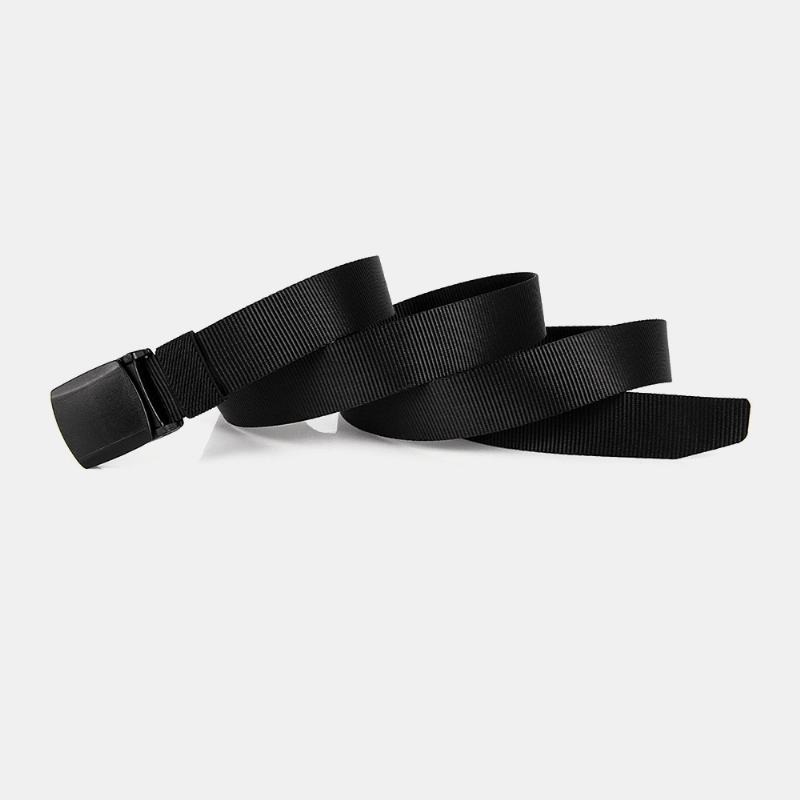 Męskie Płótno Regulowany Pas Taktyczny Automatyczna Klamra Business Casual Belt