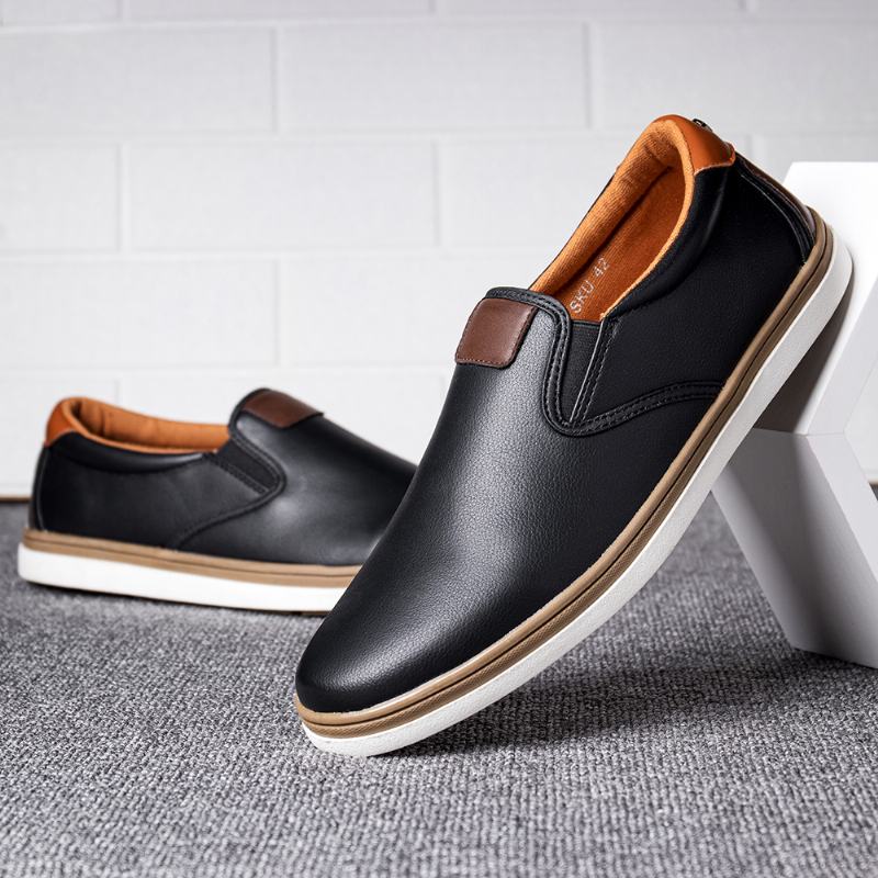 Męskie Retro Soft Walking Sole Casual Business Loafers