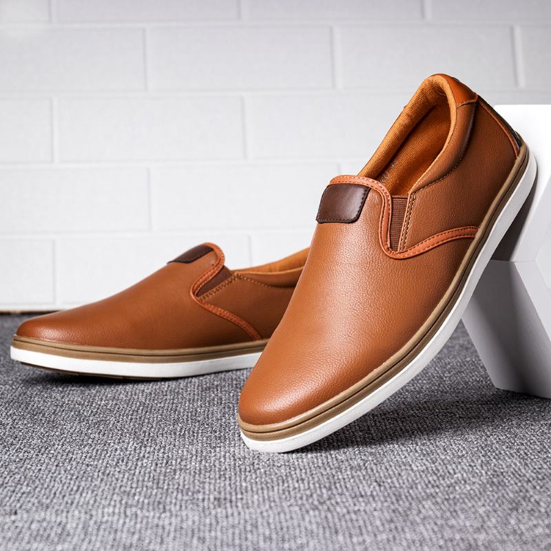 Męskie Retro Soft Walking Sole Casual Business Loafers