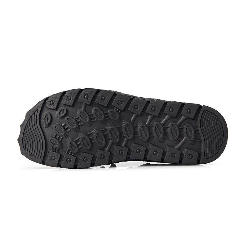 Męskie Skórzane Szwy Ręczne Mesh Oddychające Miękkie Dno Casual Outdoor Shoes