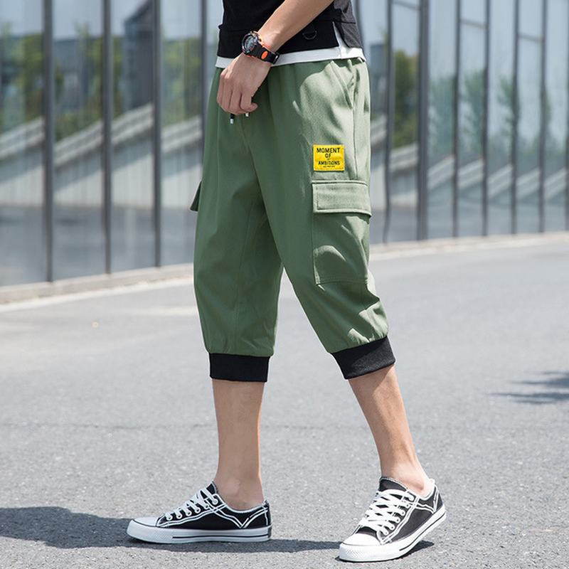 Męskie Spodenki Sezonowe Nowa Moda Casual Cienka Sekcja 7 Siedem Spodni Męskie Spodenki Narzędziowe Trend