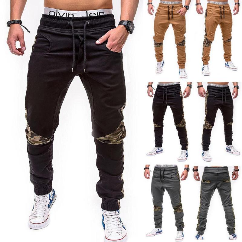 Męskie Spodnie Dresowe Slim Fit Jogger Cotton Tapered Summer Leisure Harem Pants