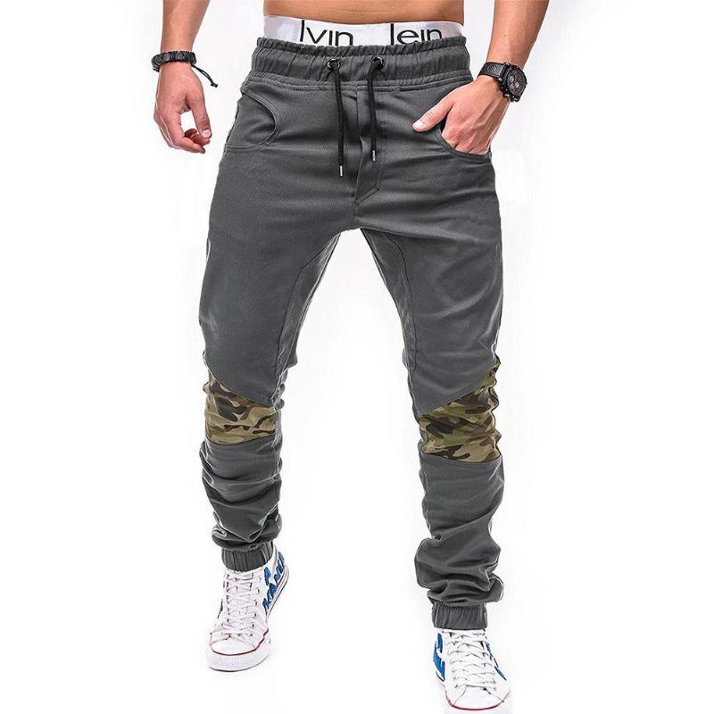 Męskie Spodnie Dresowe Slim Fit Jogger Cotton Tapered Summer Leisure Harem Pants