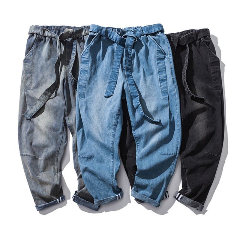 Męskie Spodnie Jeansowe W Dużym Rozmiarze Spodnie Młodzieżowe