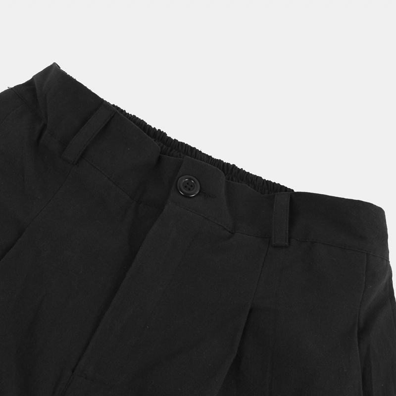 Męskie Spodnie W Stylu Chińskim Luźne Lniane Jednokolorowe Spodnie Na Co Dzień
