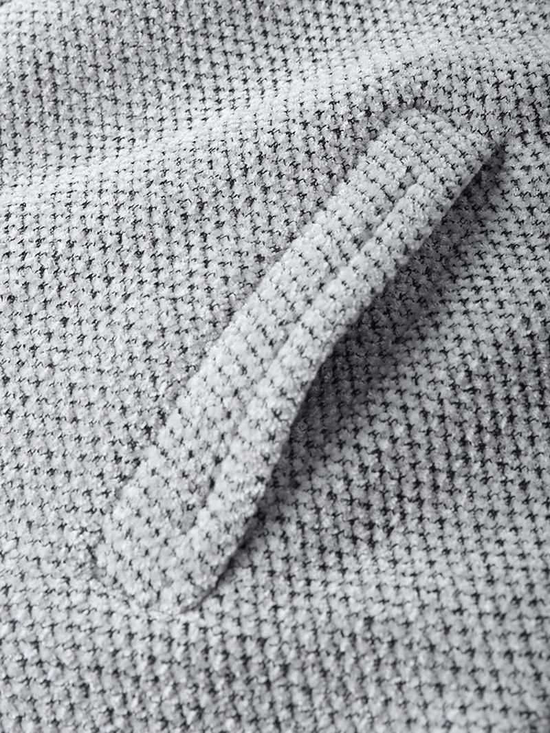 Męskie Swetry Rozpinane Z Dzianiny Pure Solid Pocket Plus Velvets Long Hooed Zipper Sweter Cardigans