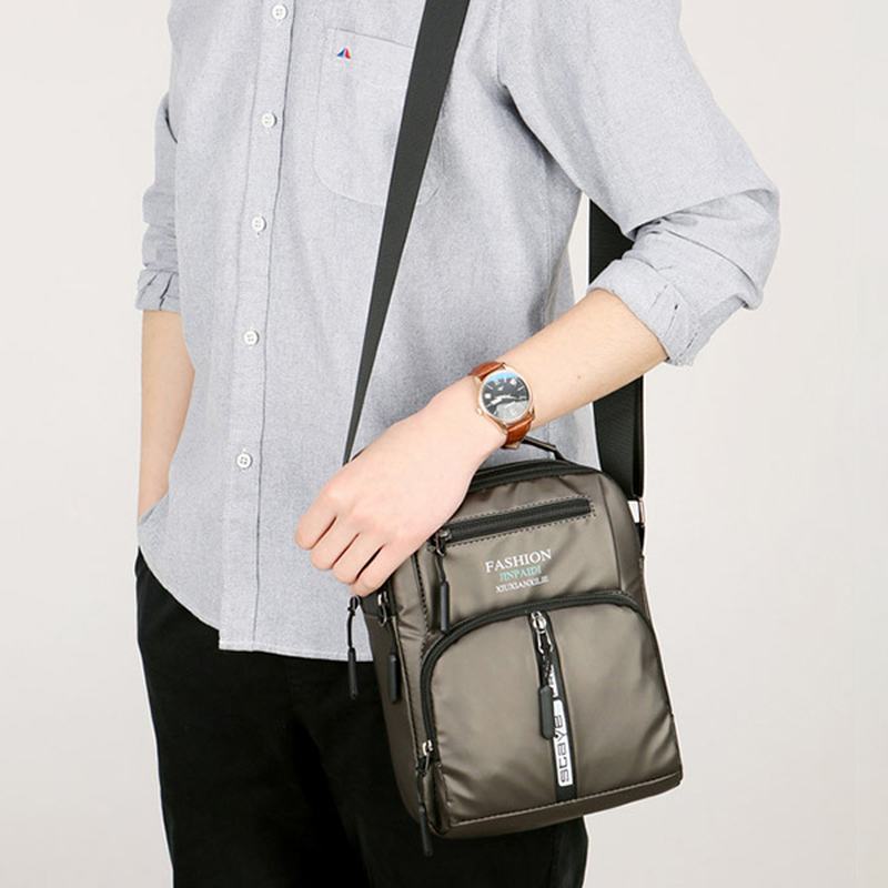 Męskie Torby Na Ramię Oxford Business Multi-pocket Chest Bag