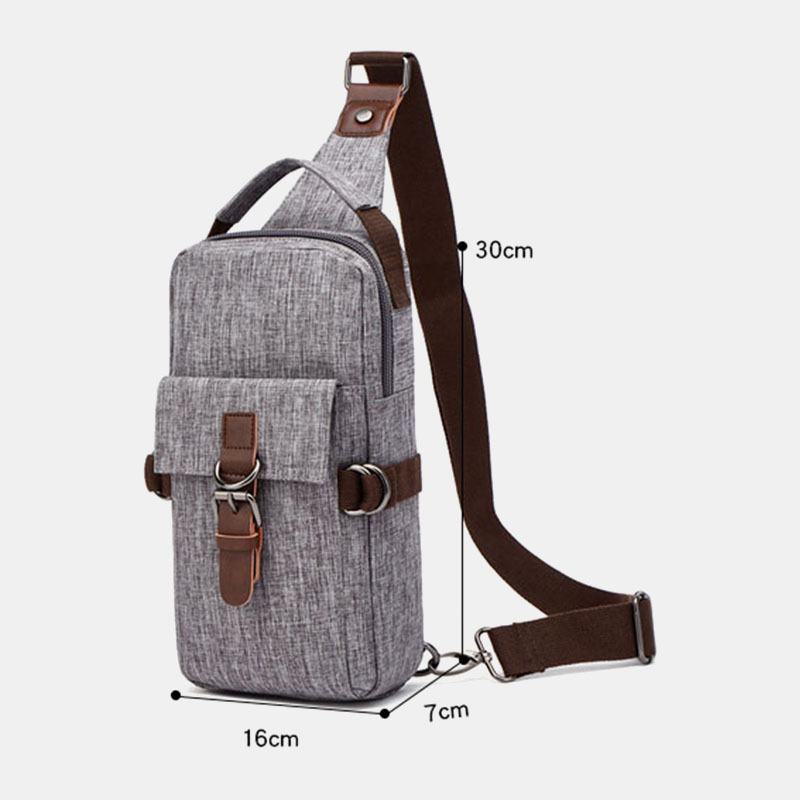 Męskie Torby O Dużej Pojemności Wodoodporne Antykradzieżowe Outdoor Casual Crossbody Torby Torba Na Ramię Torba Na Klatkę Piersiową