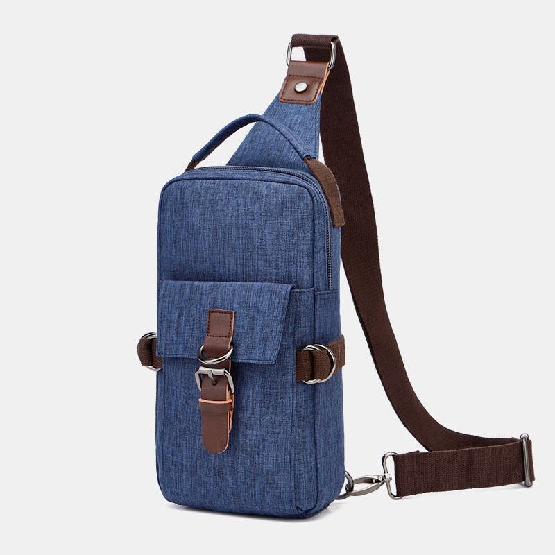 Męskie Torby O Dużej Pojemności Wodoodporne Antykradzieżowe Outdoor Casual Crossbody Torby Torba Na Ramię Torba Na Klatkę Piersiową