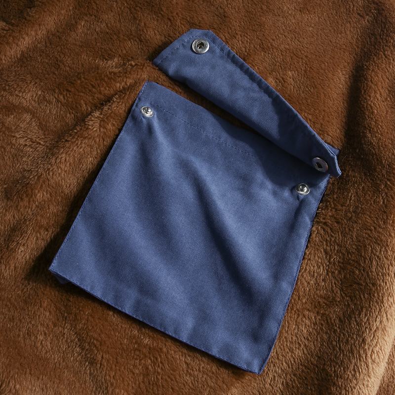 Męskie Wełniane Bluzy Z Kapturem Z Podwójnymi Kieszeniami W Stylu Vintage