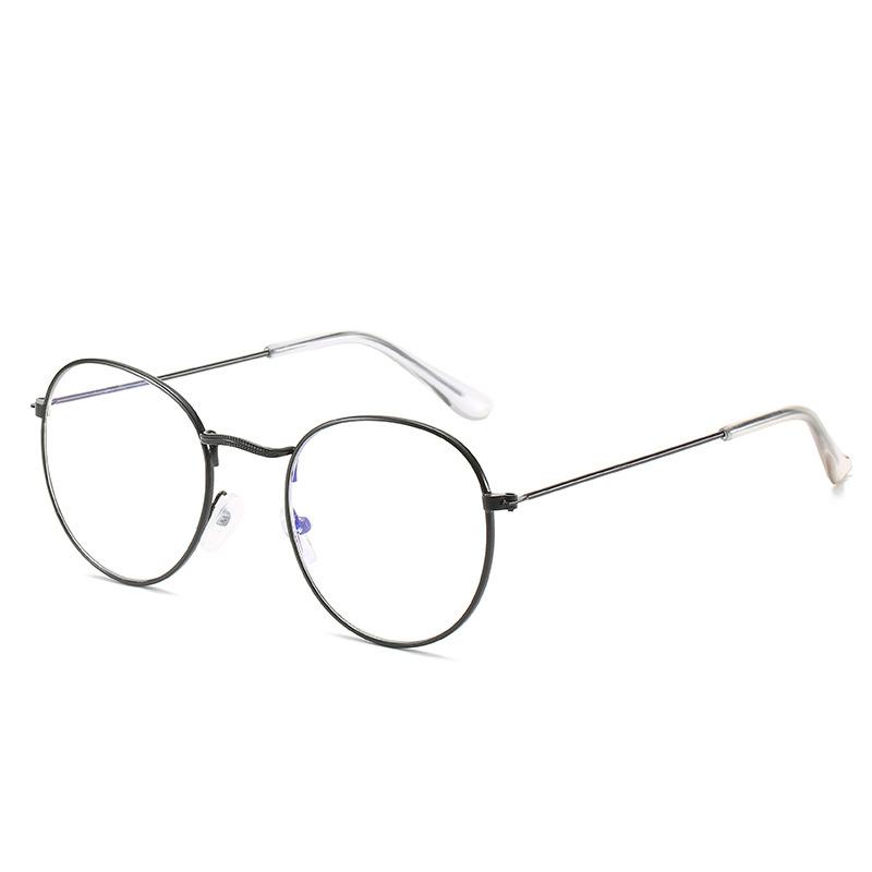 Metalowa Ramka Okulary Dla Kobiet W Stylu Vintage Anty Niebieski Blokujące Okulary Optyczne Metalowe Zwykły Spektakl Óculos Luksusowe Gafas Luneta