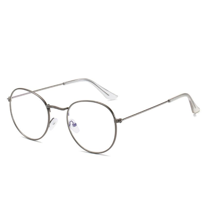 Metalowa Ramka Okulary Dla Kobiet W Stylu Vintage Anty Niebieski Blokujące Okulary Optyczne Metalowe Zwykły Spektakl Óculos Luksusowe Gafas Luneta