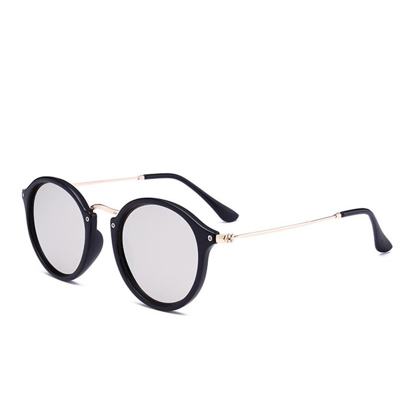 Metalowe Okrągłe Okulary Przeciwsłoneczne Na Twarz Okulary Przeciwsłoneczne W Stylu Retro Dla Mężczyzn I Kobiet