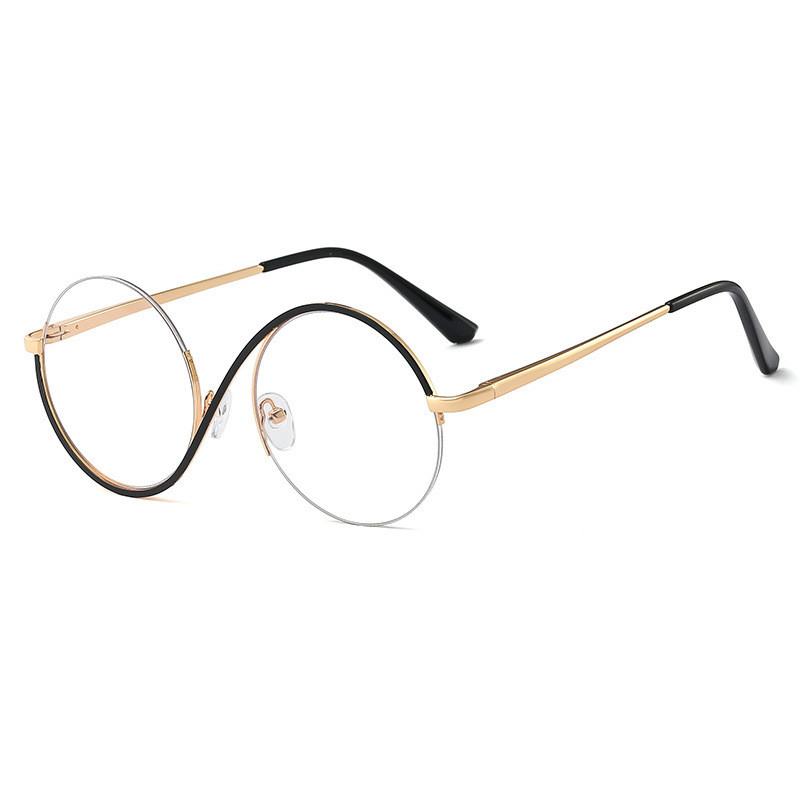 Metalowe Półramki Optyczne Anty Niebieskie Okulary