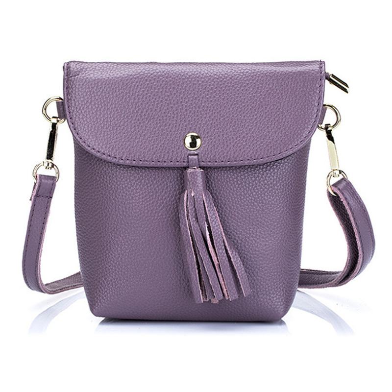 Mini Torby Na Ramię Z Prawdziwej Skóry Z Frędzlami Vintage Hasp Crossbody Torby 5.5 '' Torby Na Telefon