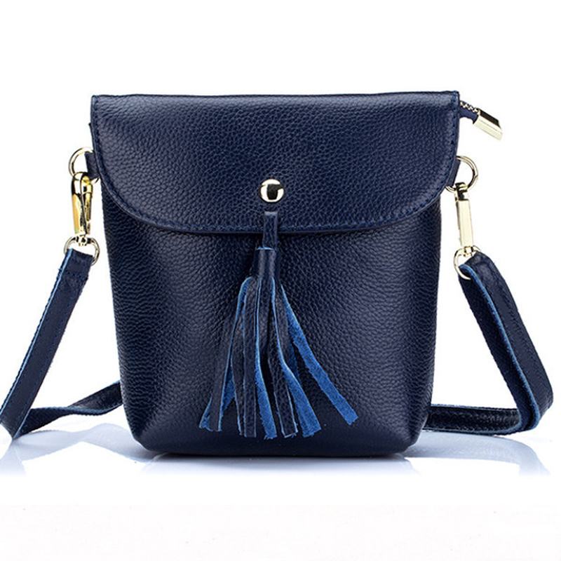 Mini Torby Na Ramię Z Prawdziwej Skóry Z Frędzlami Vintage Hasp Crossbody Torby 5.5 '' Torby Na Telefon