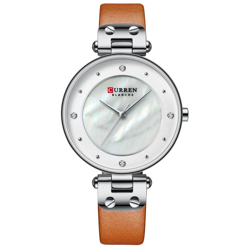 Moda Crystal Case Casual Dial Damskie Zegarek Kwarcowy