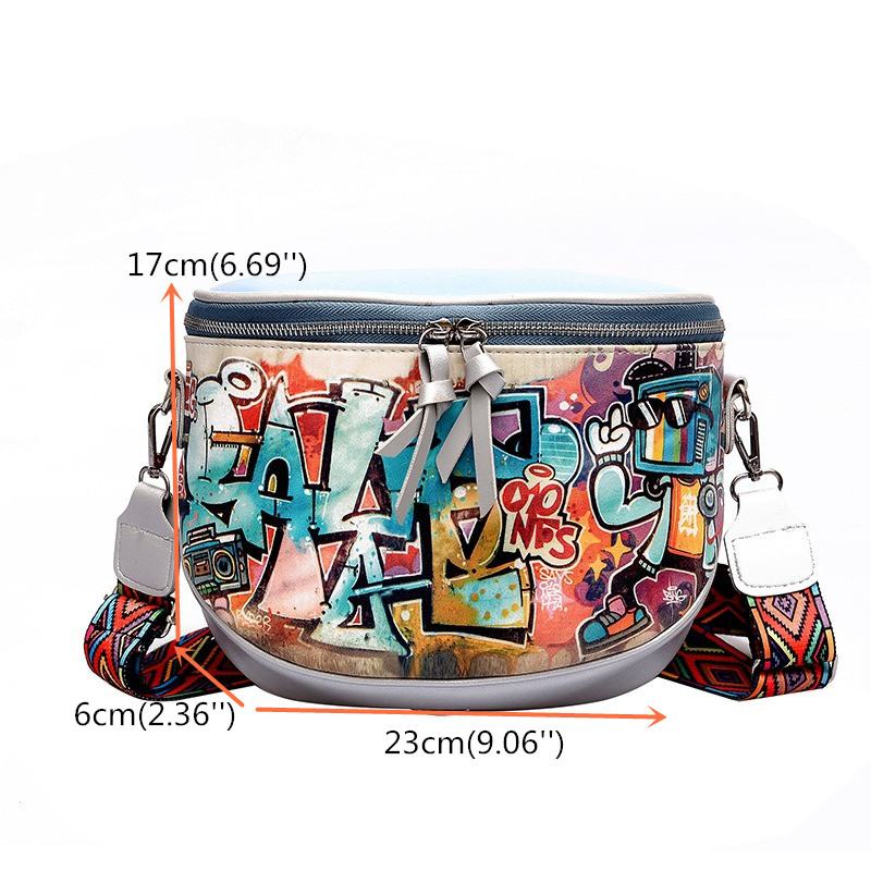 Moda Damska Multi-carry Bag Hip-hop Torba Przez Ramię